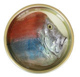 18 x 18 cm - Tins of sardines